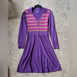 ModCloth Purple Marsha Marsha Marsha Sweater Dress
